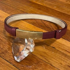 Marc Jacobs leather belt, burgundy, adjustable